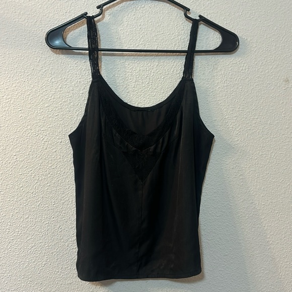 No brand faux silk and lace tank - Picture 1 of 4